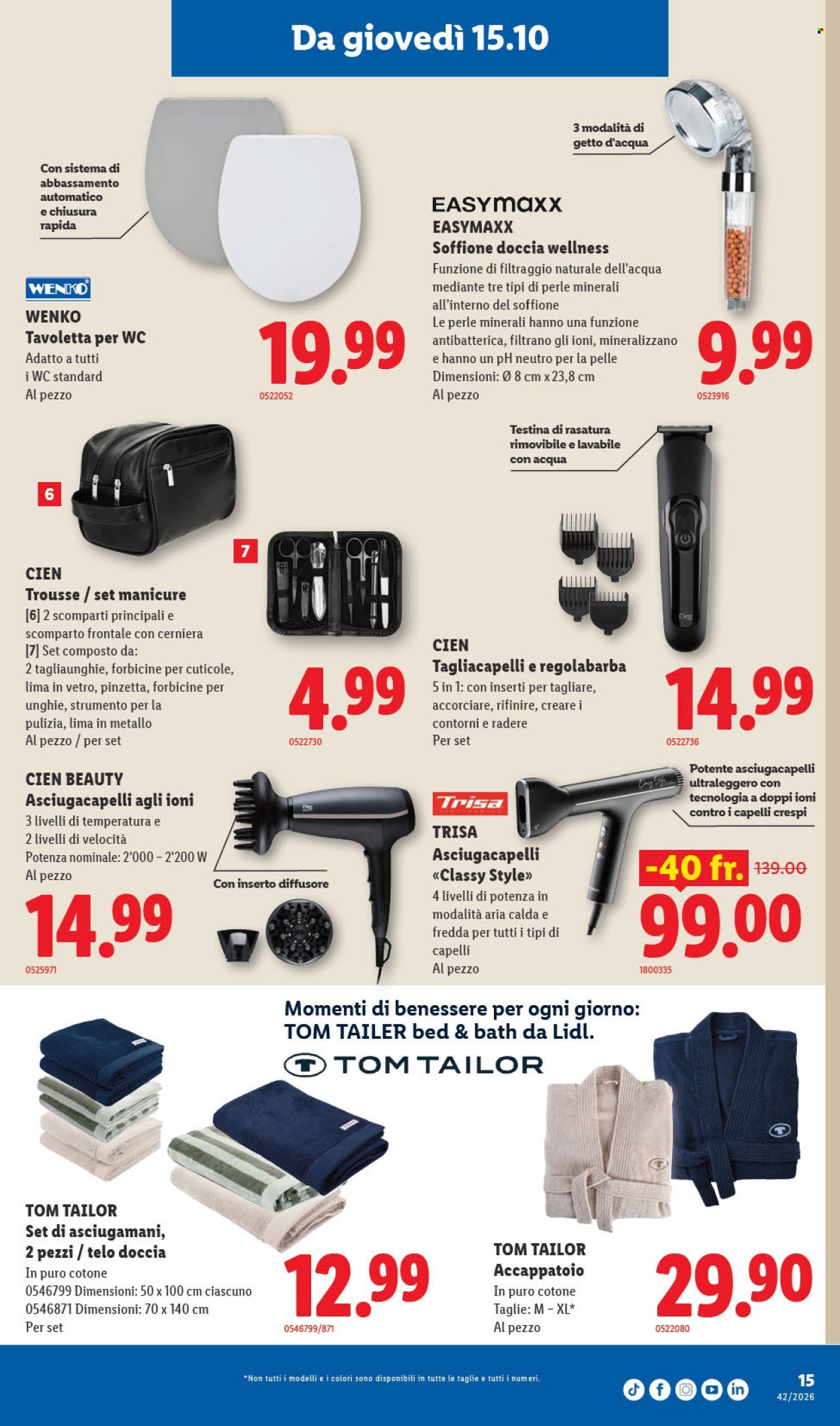 Volantino Lidl - 15.10.2026 - 21.10.2026. Pagina 15. Pagina 15