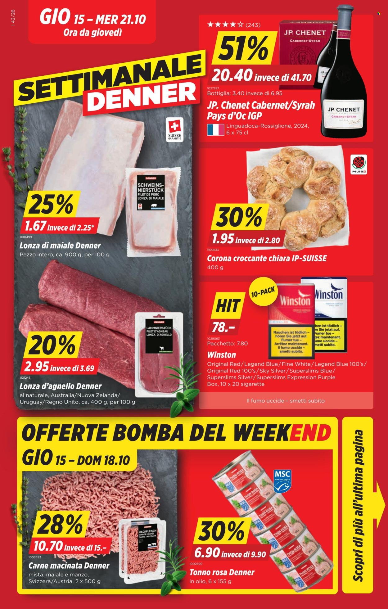 Volantino Denner - 15.10.2026 - 21.10.2026. Pagina 1. Pagina 1