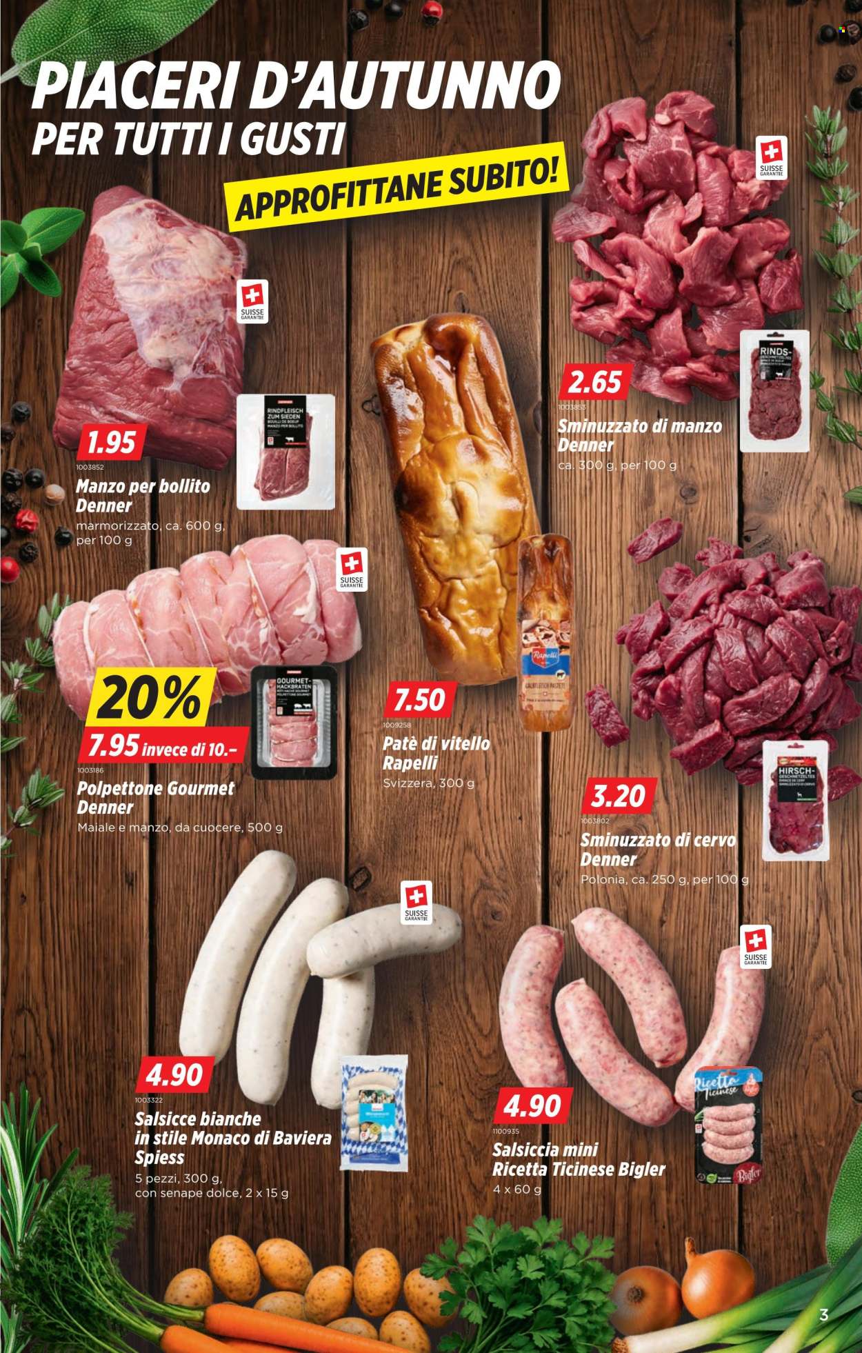 Volantino Denner - 15.10.2026 - 21.10.2026. Pagina 3. Pagina 3