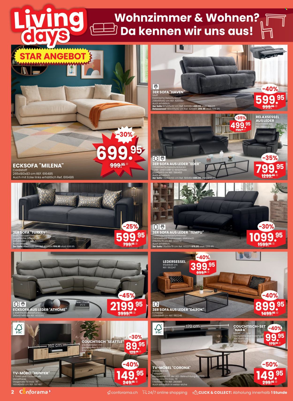 Volantino Conforama - 14.10.2026 - 27.10.2026. Pagina 2. Pagina 2