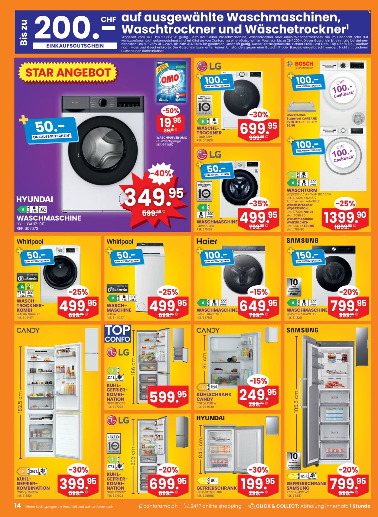 Volantino Conforama - 14.10.2026 - 27.10.2026. Pagina 14. Pagina 14