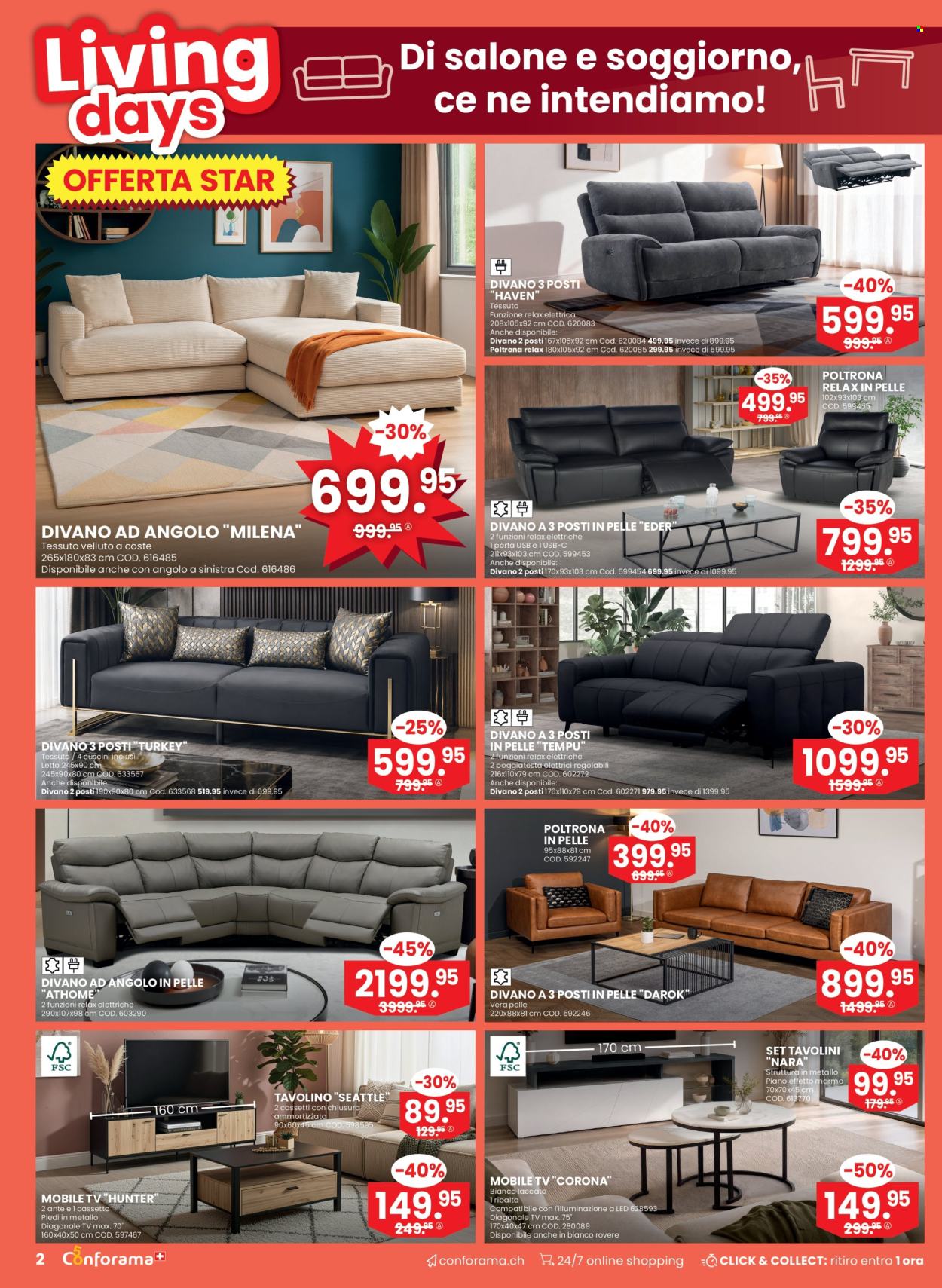 Volantino Conforama - 14.10.2026 - 27.10.2026. Pagina 2. Pagina 2
