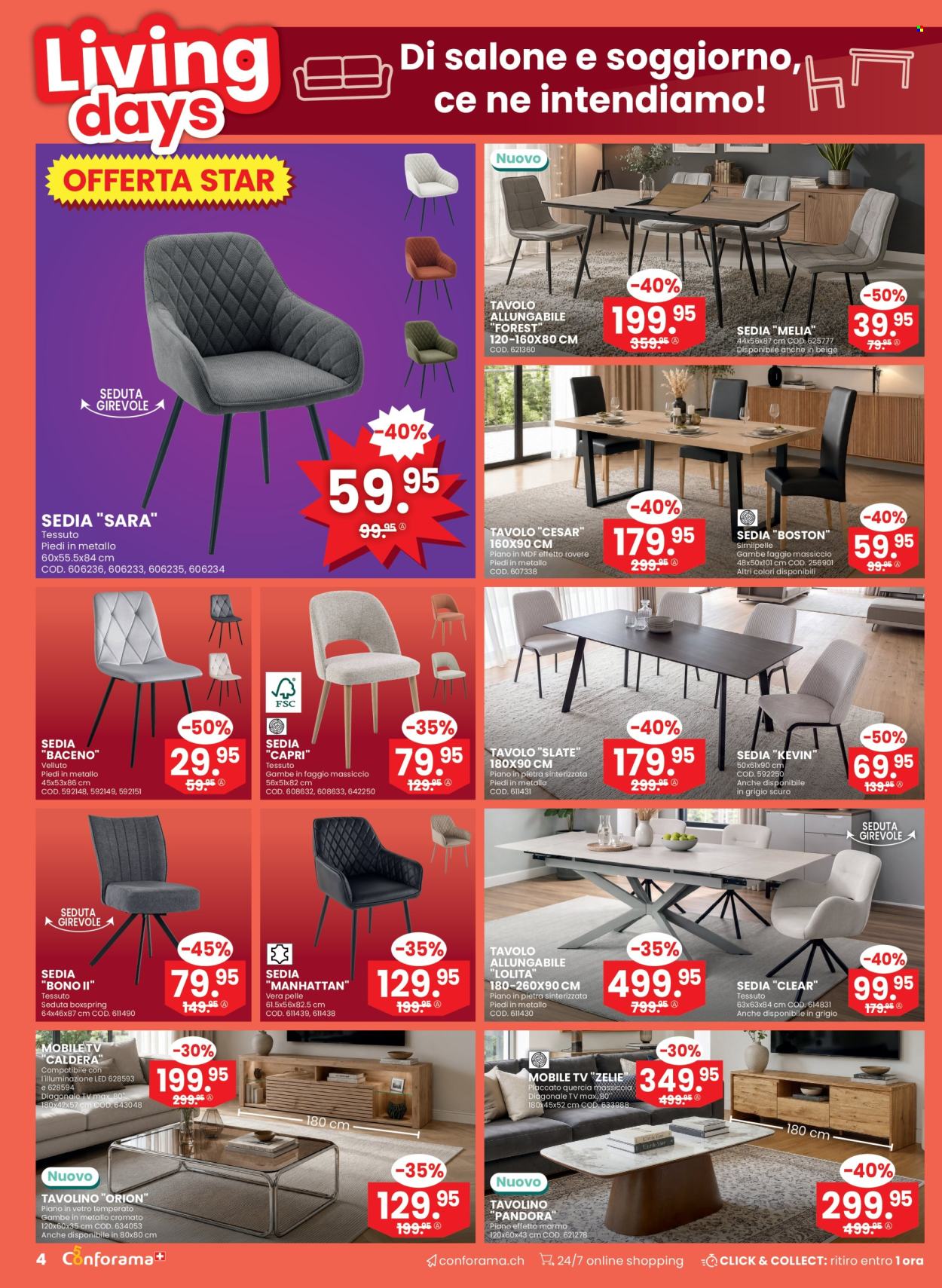 Volantino Conforama - 14.10.2026 - 27.10.2026. Pagina 4. Pagina 4
