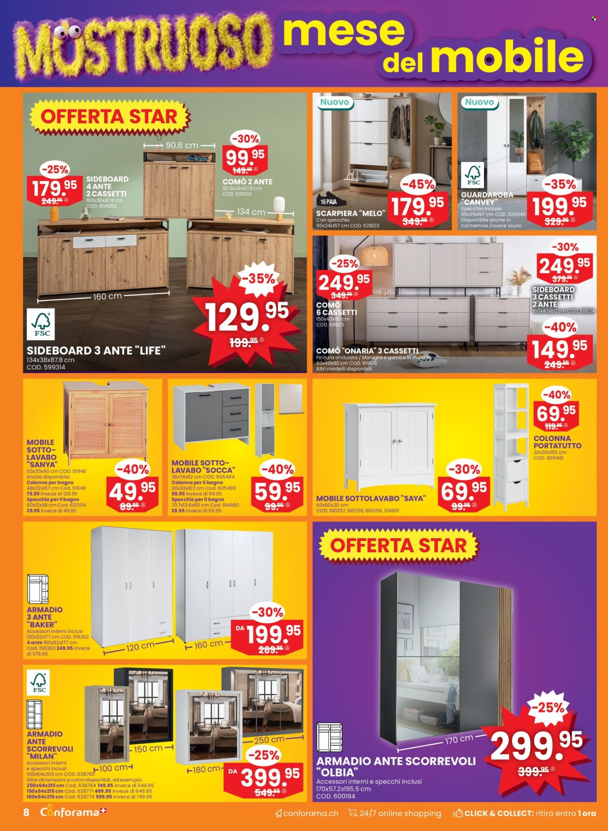 Volantino Conforama - 14.10.2026 - 27.10.2026. Pagina 8. Pagina 8
