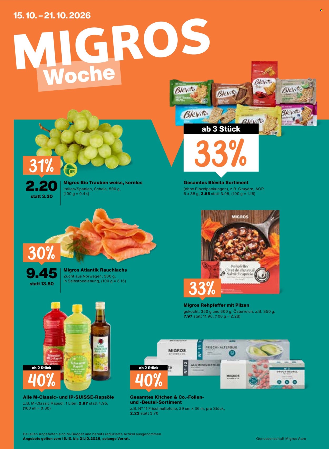 Volantino Migros - 15.10.2026 - 21.10.2026. Pagina 1. Pagina 1