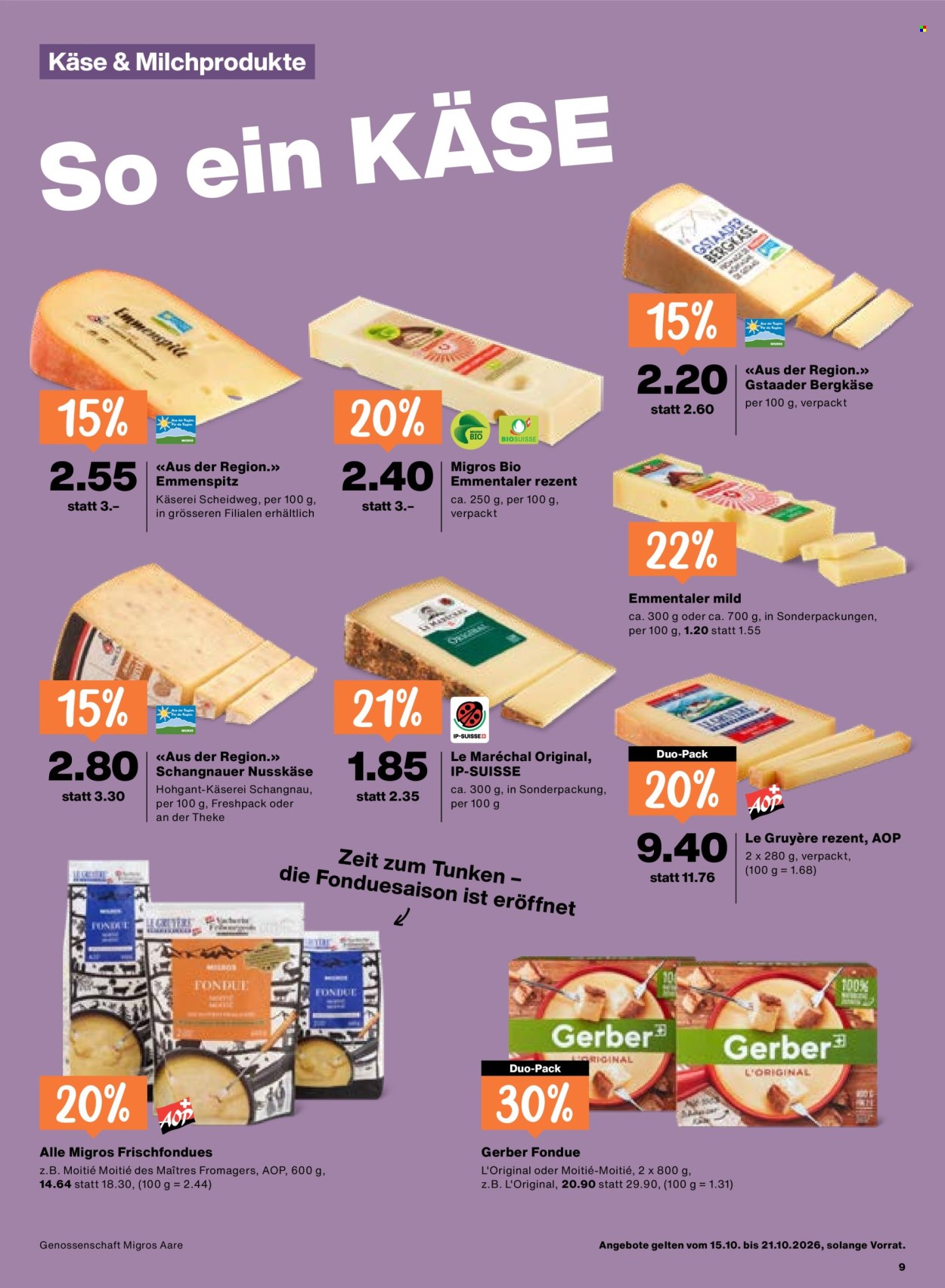 Volantino Migros - 15.10.2026 - 21.10.2026. Pagina 9. Pagina 9