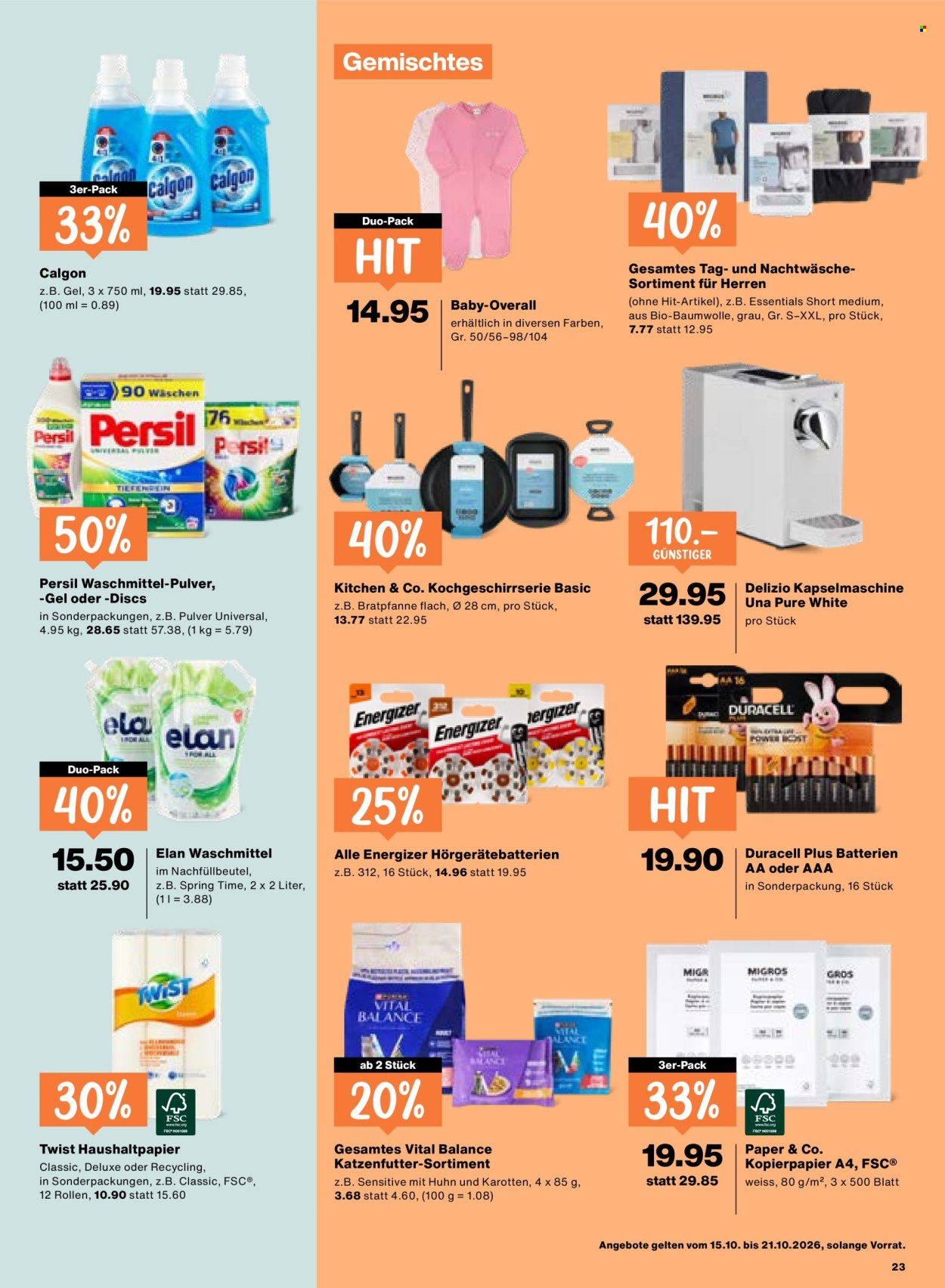 Volantino Migros - 15.10.2026 - 21.10.2026. Pagina 23. Pagina 23