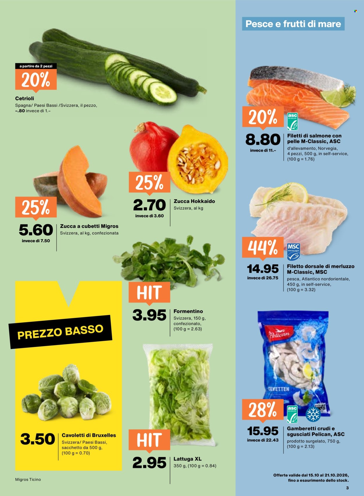 Volantino Migros - 15.10.2026 - 21.10.2026. Pagina 3. Pagina 3