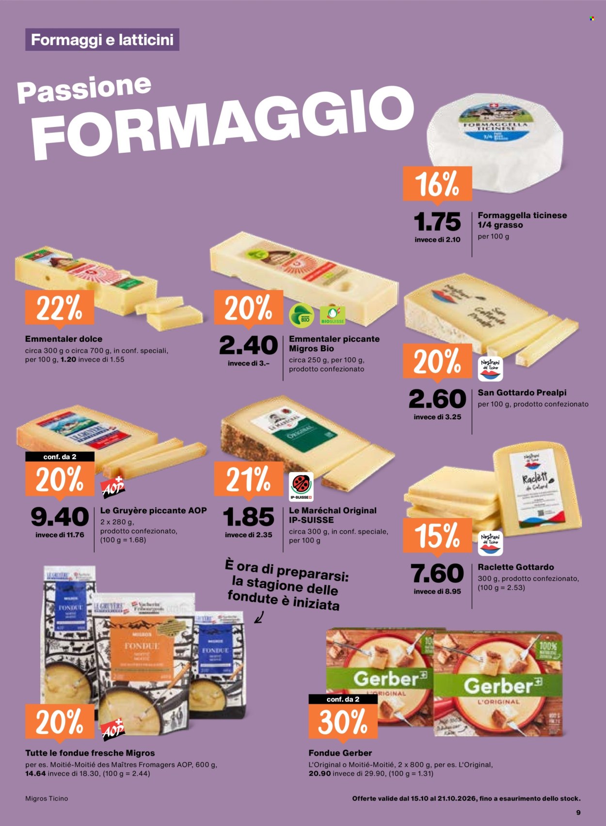Volantino Migros - 15.10.2026 - 21.10.2026. Pagina 9. Pagina 9