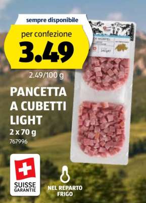 PANCETTA A CUBETTI LIGHT