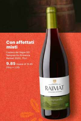 Costers del Segre DO Tempranillo Pirinenca Raimat 2022, 75cl