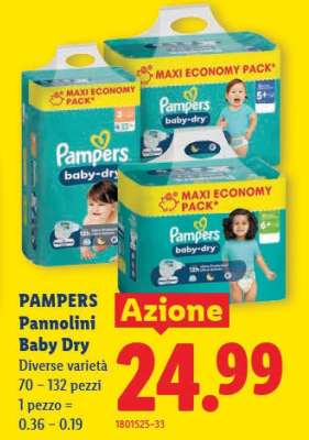 PAMPERS Pannolini Baby Dry