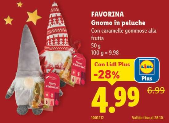 FAVORINA Gnomo in peluche