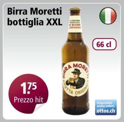Birra Moretti bottiglia XXL