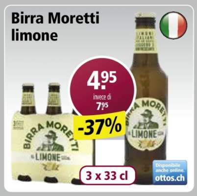 Birra Moretti Limone