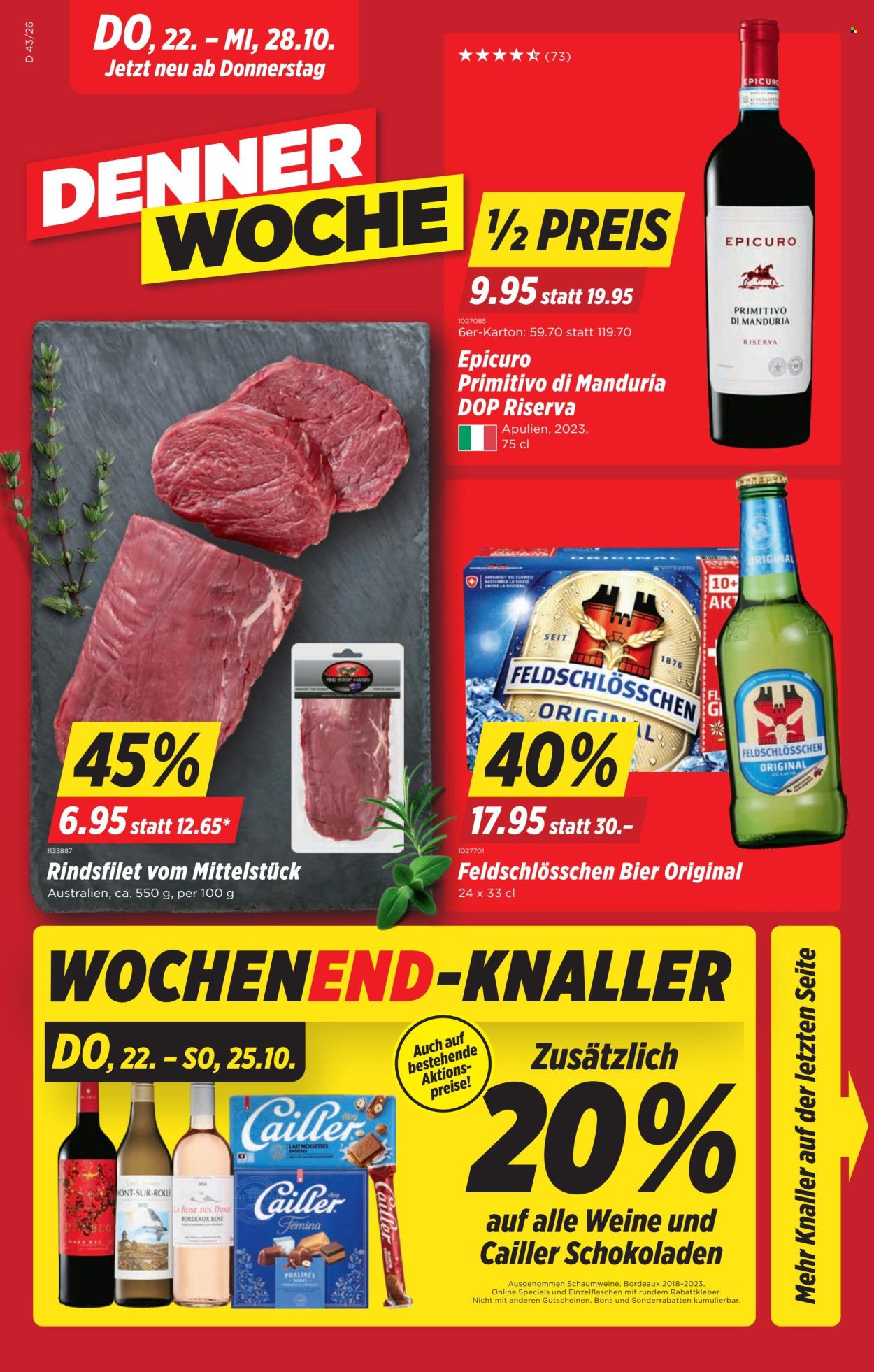 Volantino Denner - 22.10.2026 - 28.10.2026. Pagina 1. Pagina 1