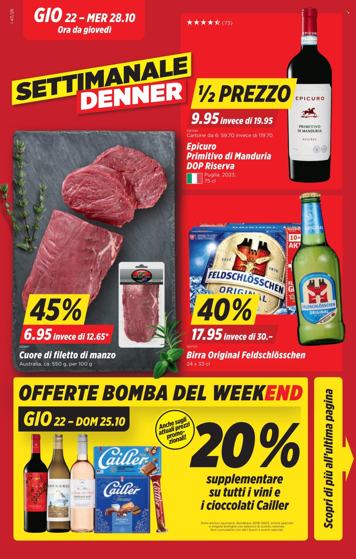 Volantino Denner - 22.10.2026 - 28.10.2026. Pagina 1. Pagina 1