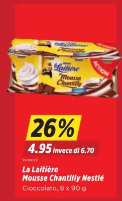 La Laitière Mousse Chantilly Nestlé