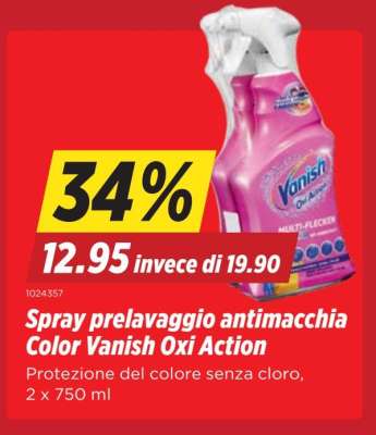 Spray prelavaggio antimacchia Color Vanish Oxi Action