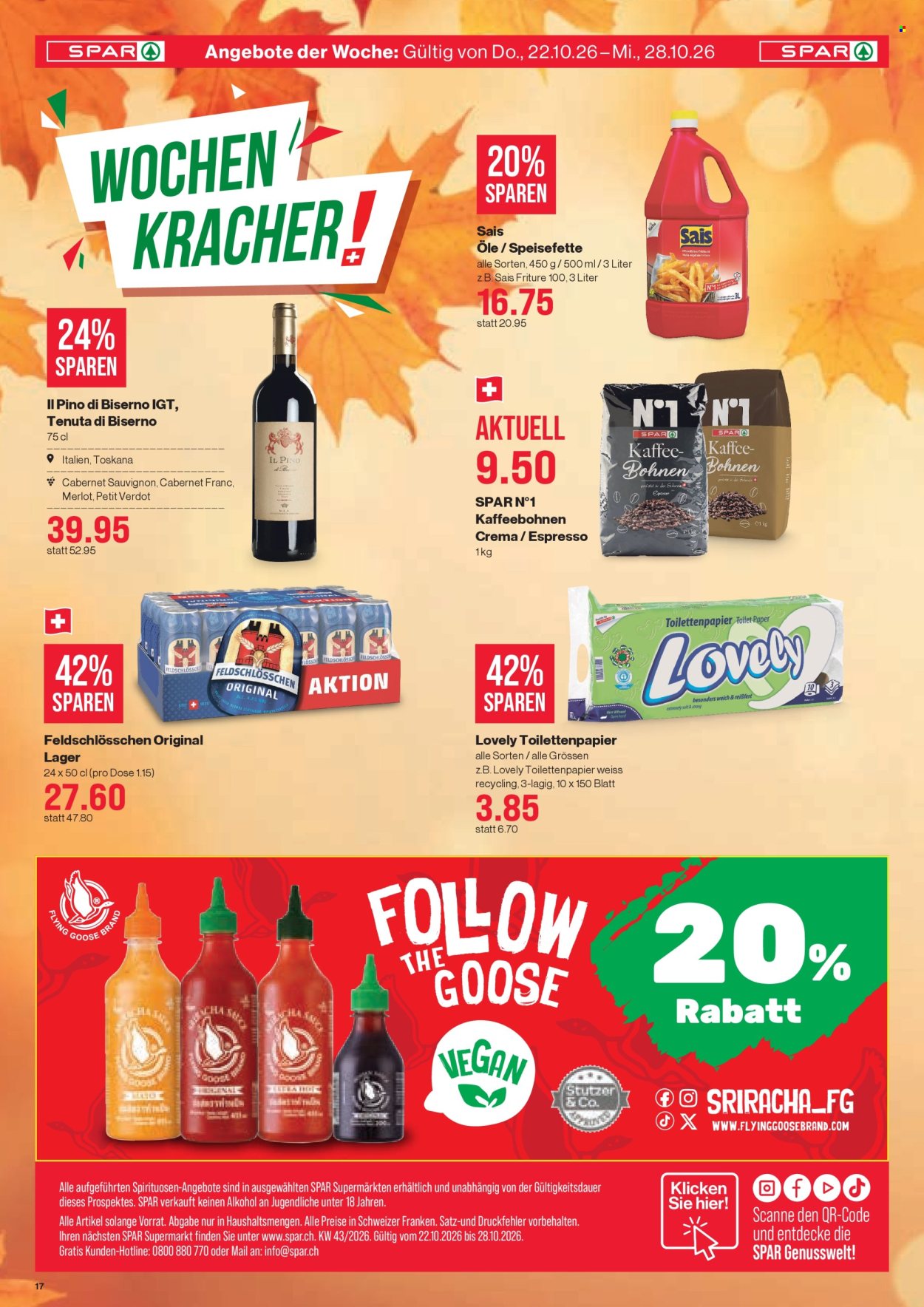 Volantino SPAR - 22.10.2026 - 28.10.2026. Pagina 17. Pagina 17
