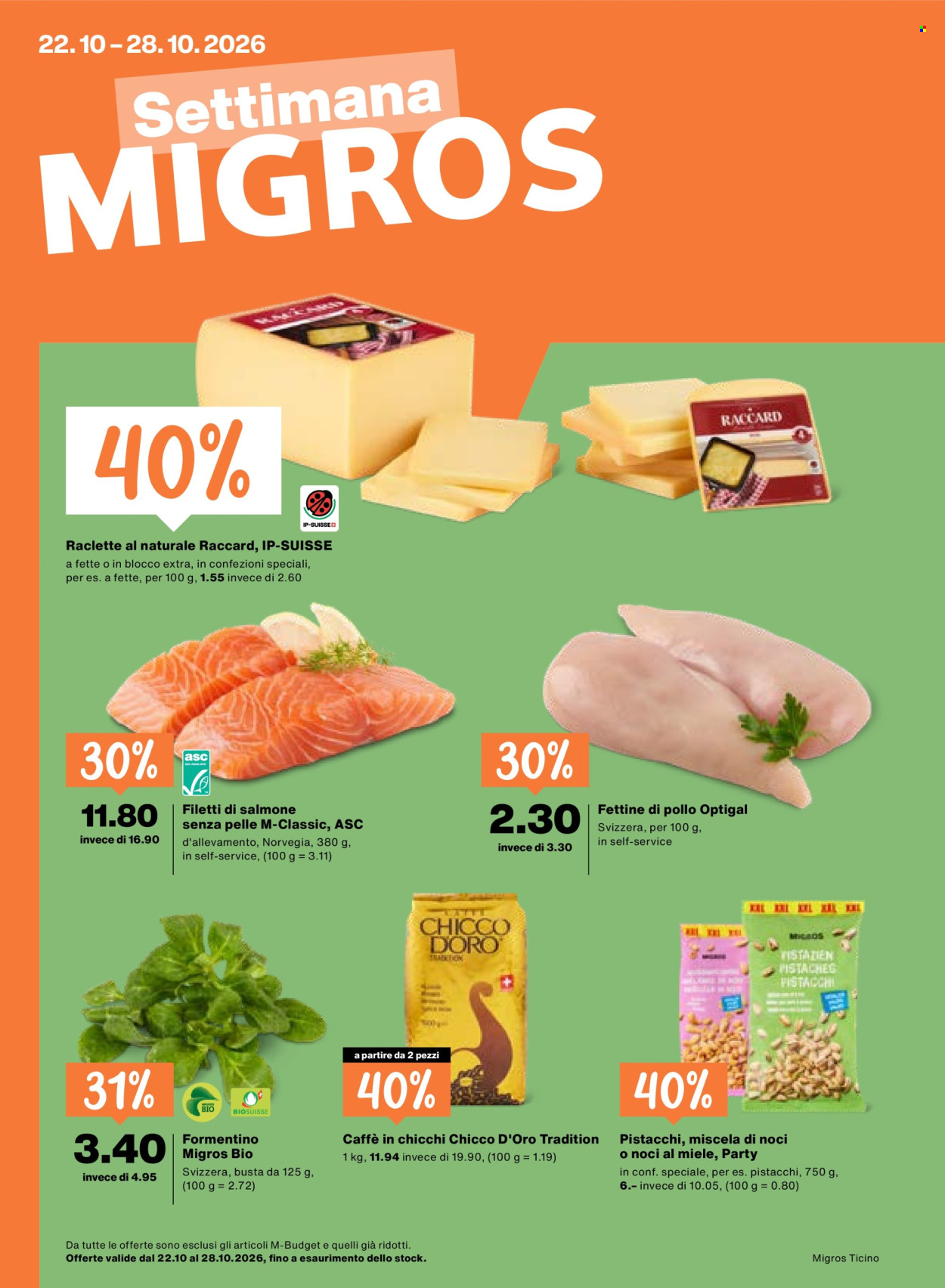Volantino Migros - 22.10.2026 - 28.10.2026. Pagina 1. Pagina 1