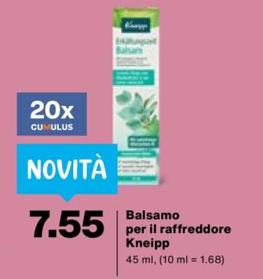 Balsamo per il raffreddore Kneipp