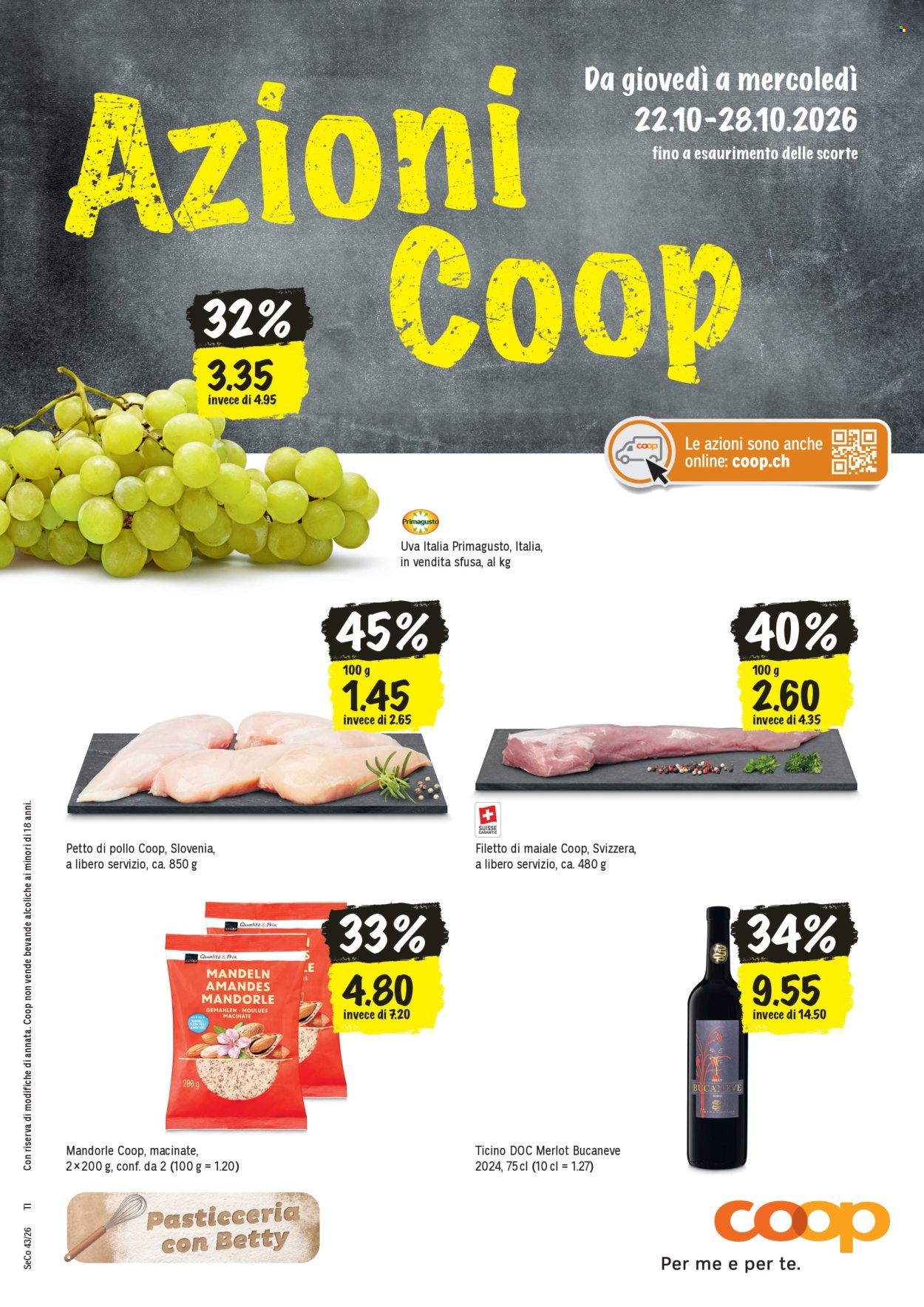 Volantino Coop - 22.10.2026 - 28.10.2026. Pagina 1. Pagina 1