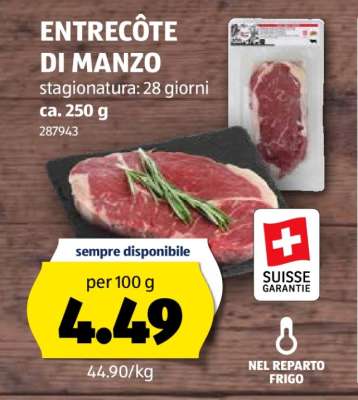 ENTRECÔTE DI MANZO
