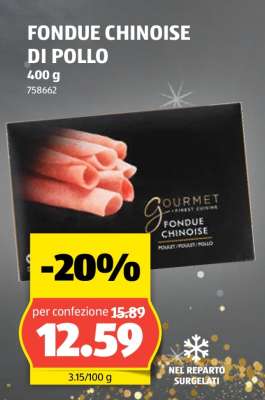 FONDUE CHINOISE DI POLLO