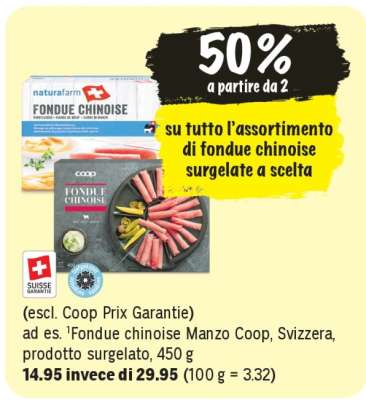 Fondue chinoise Manzo Coop