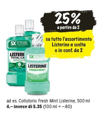 Collutorio Fresh Mint Listerine