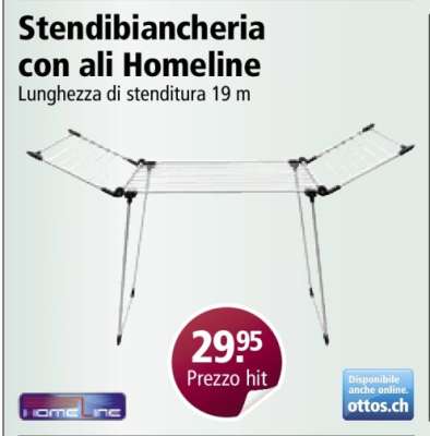 Stendibiancheria con ali Homeline