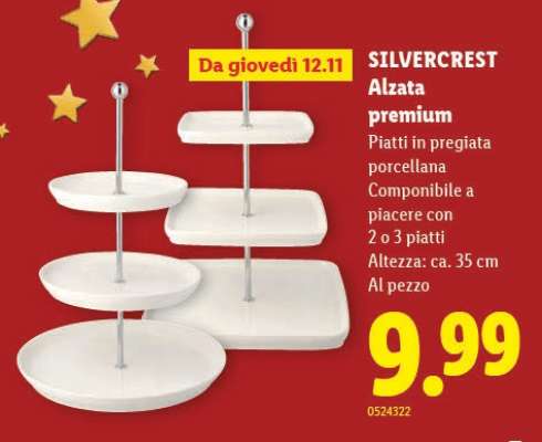 SILVERCREST Alzata premium