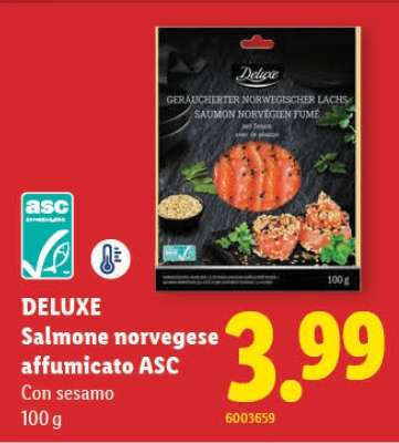 DELUXE Salmone norvegese affumicato ASC