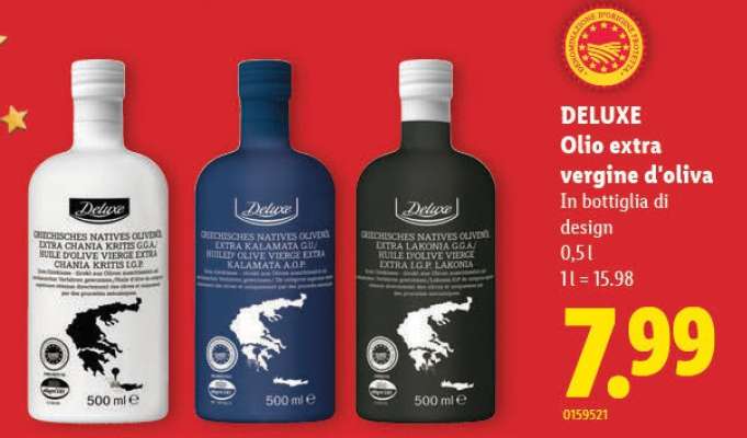 DELUXE Olio extra vergine d'oliva