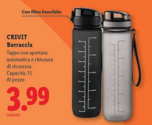 CRIVIT Borraccia