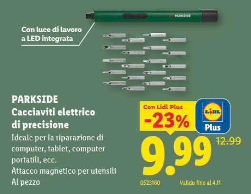 PARKSIDE Cacciaviti elettrico di precisione