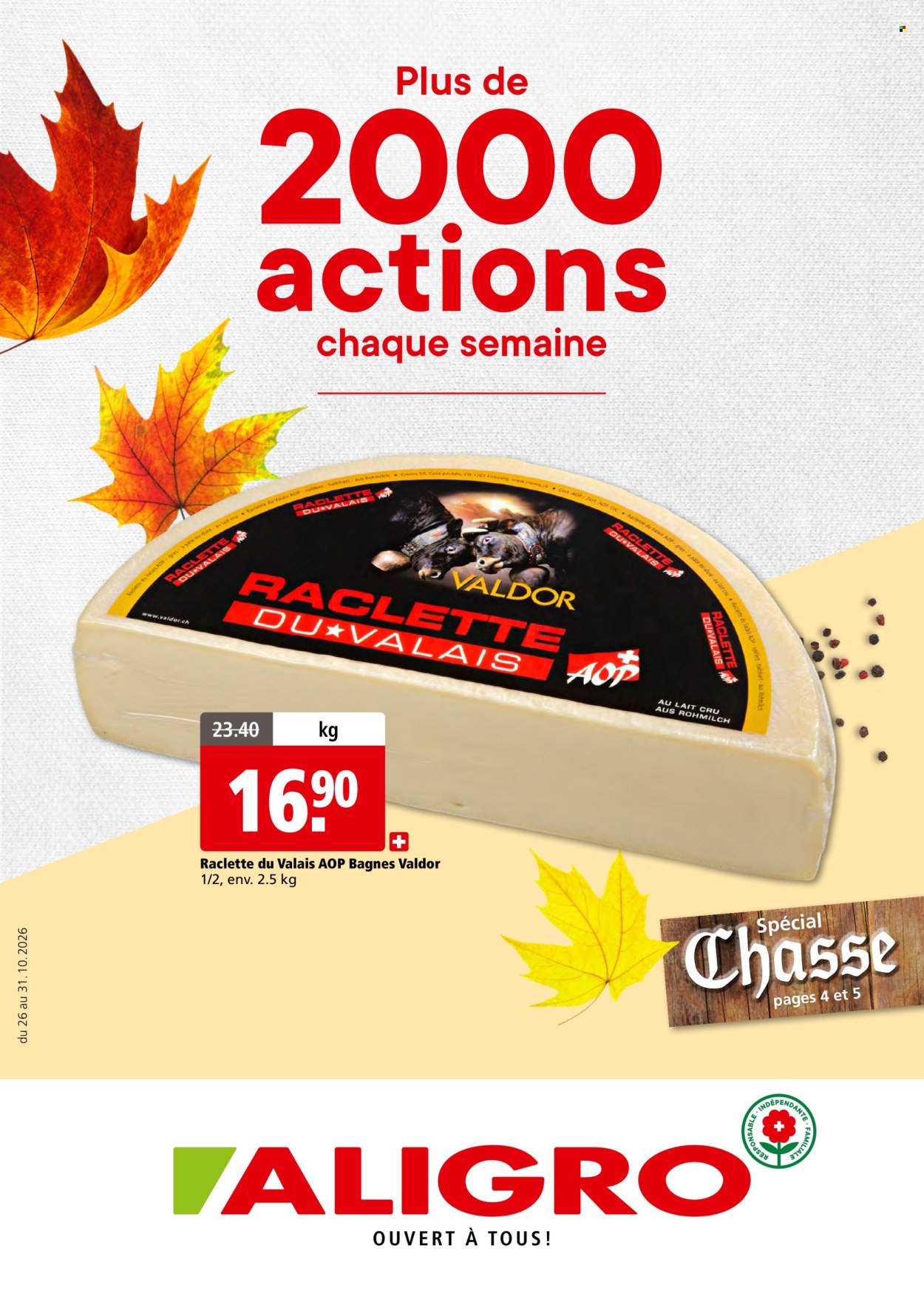 Volantino ALIGRO - 26.10.2026 - 31.10.2026. Pagina 1. Pagina 1