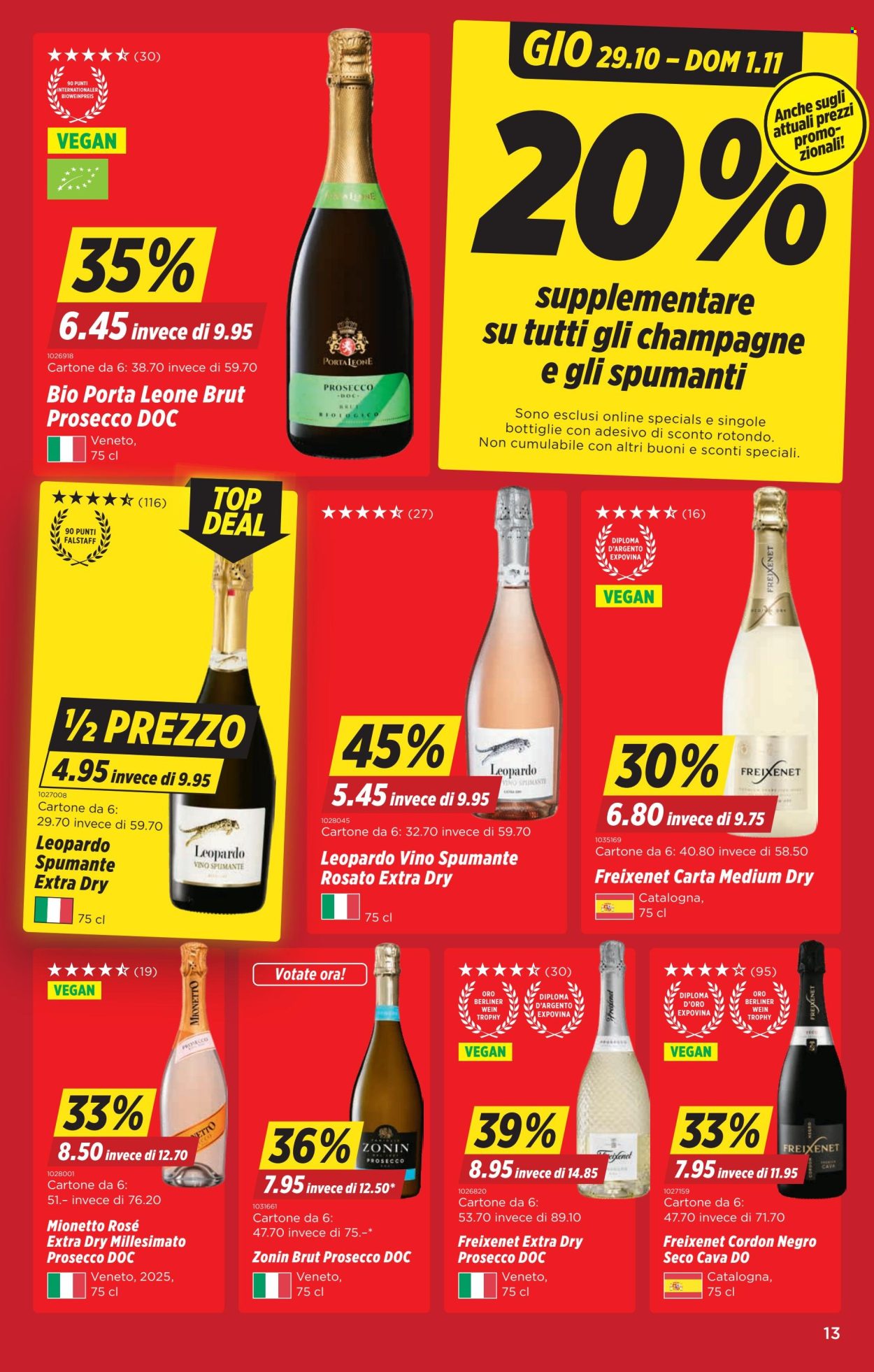 Volantino Denner - 29.10.2026 - 4.11.2026. Pagina 13. Pagina 13