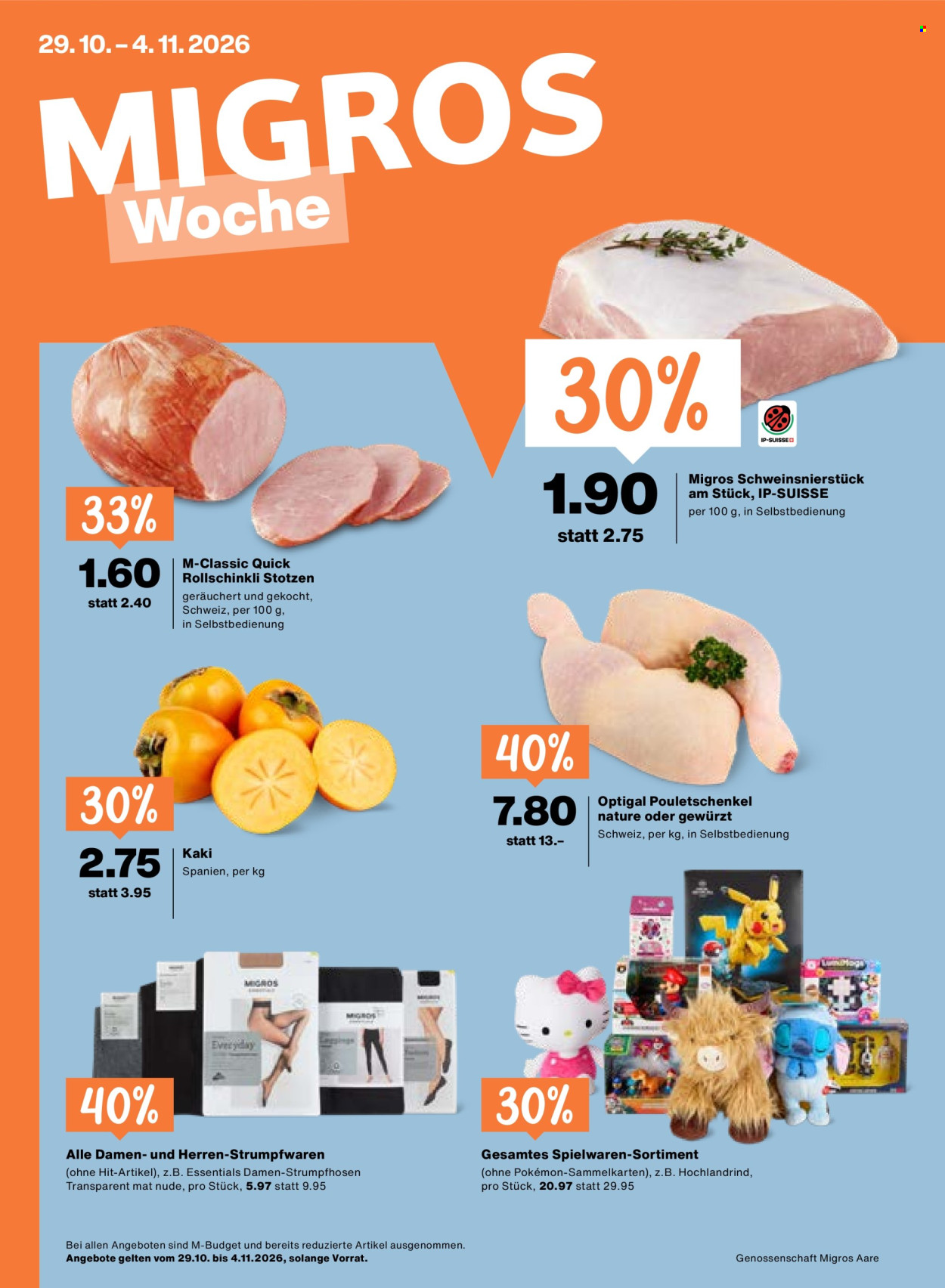 Volantino Migros - 29.10.2026 - 4.11.2026. Pagina 1. Pagina 1