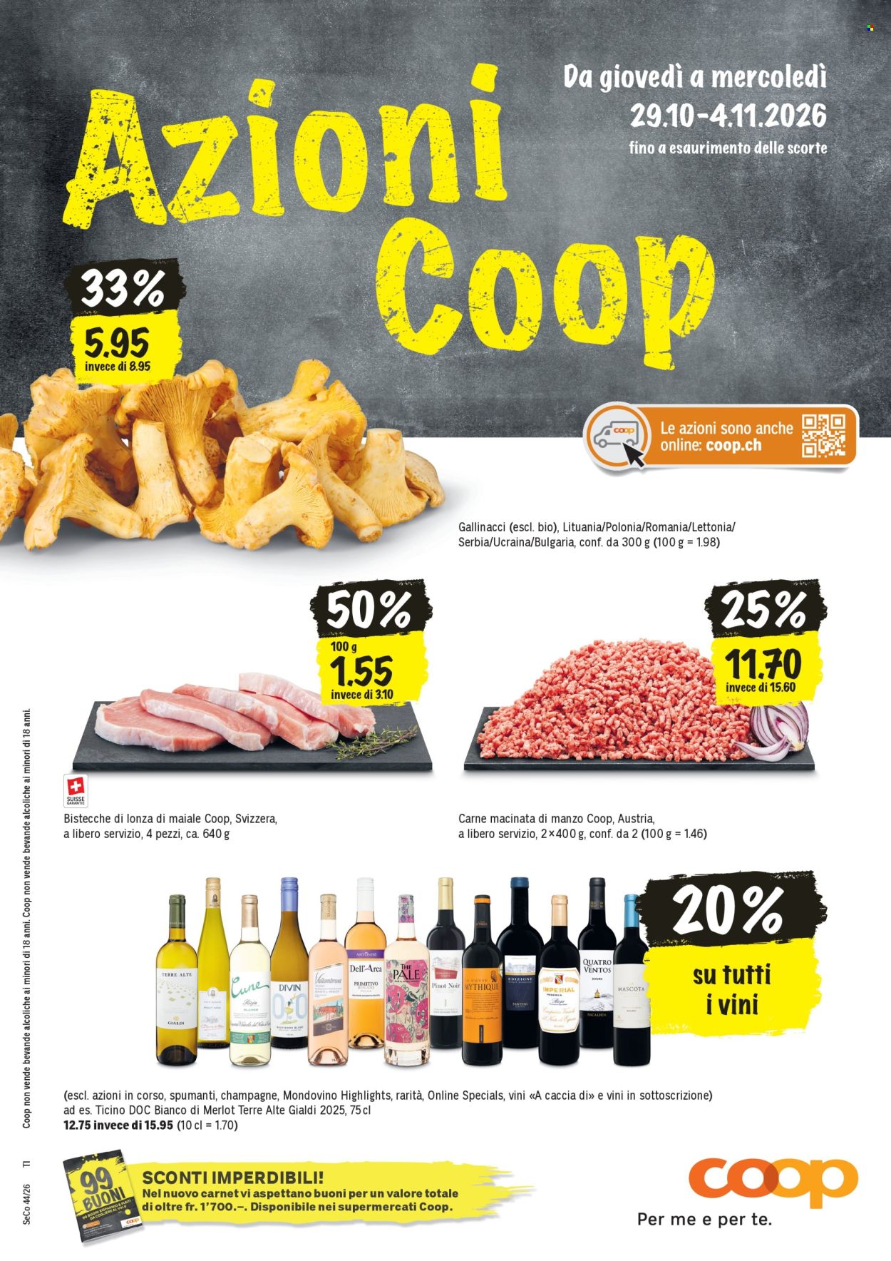 Volantino Coop - 29.10.2026 - 4.11.2026. Pagina 1. Pagina 1